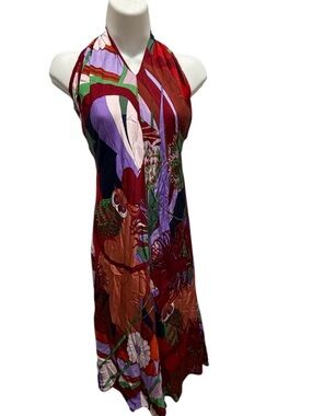 Anthropologie Corey Lynn Calter Multicolor Halter midi dress size small